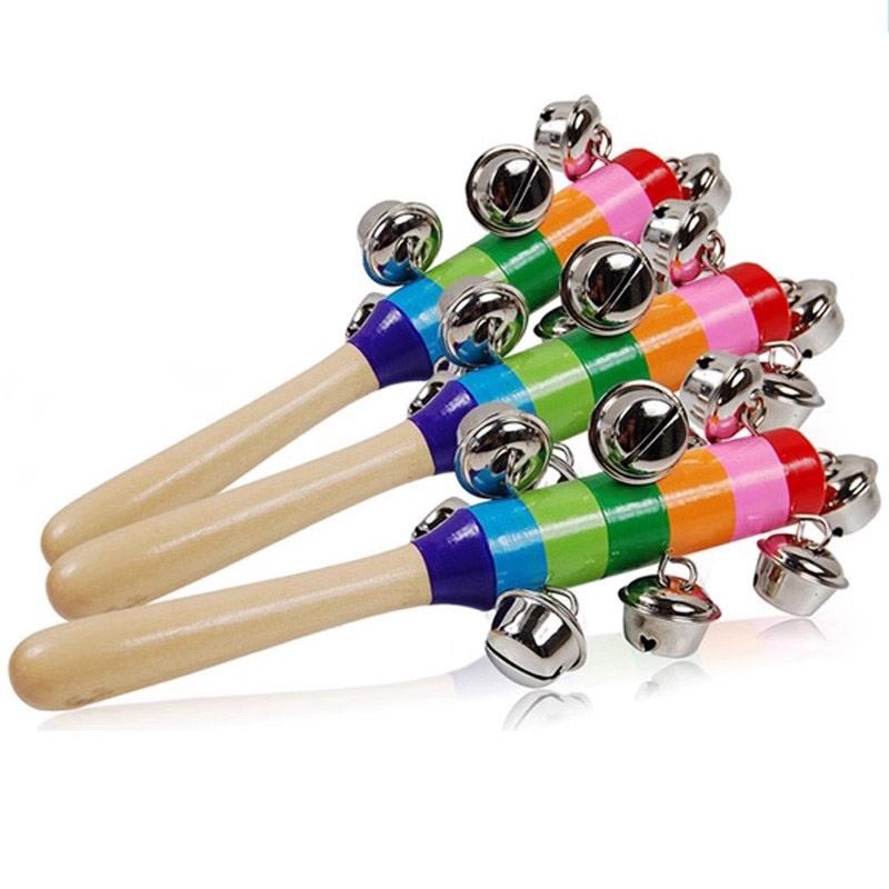 Kids Toys Xylophone - 5 шт. деревянные колокольчики, радужная палочка,