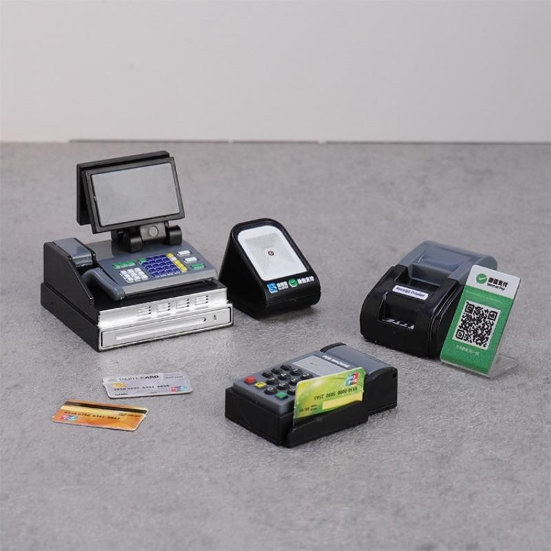 Toy Cash Register - Пластиковые коллекционные фигурки: мини-кассовый аппарат (POS-терминал),