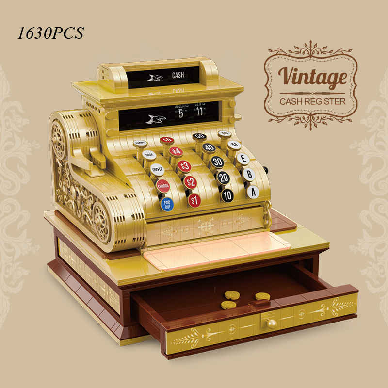 Toy Cash Register - Креативный классический винтажный ретро кассовый аппарат,