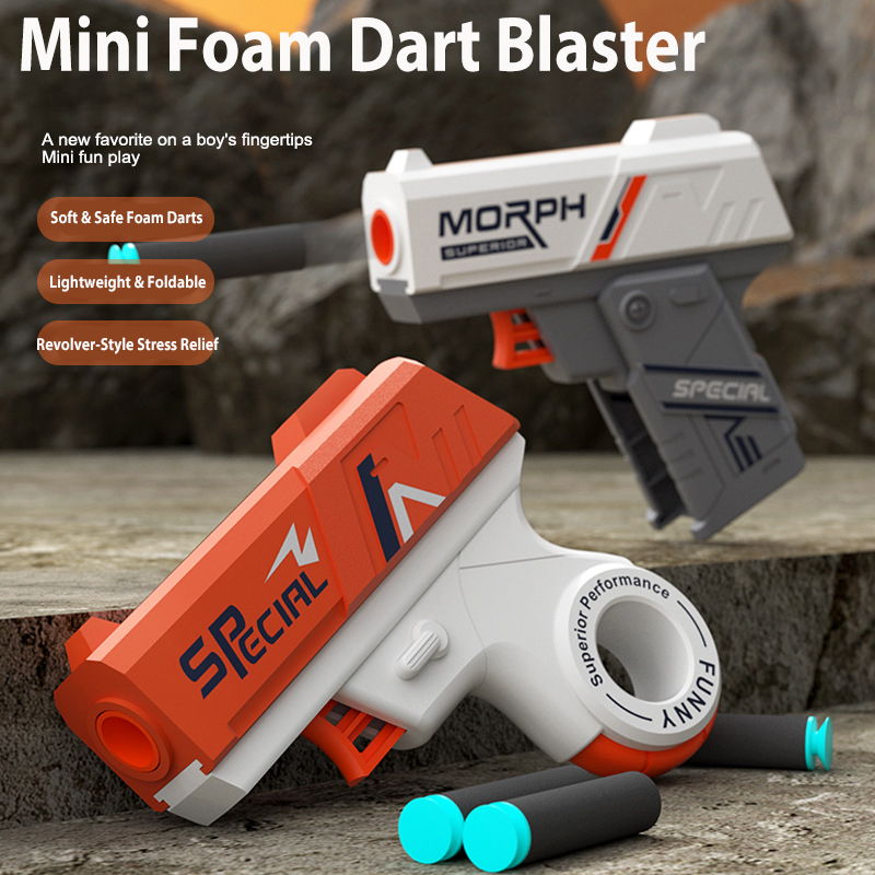 Foam Dart Gun - Набор из 2 складных мини-пистолетов для