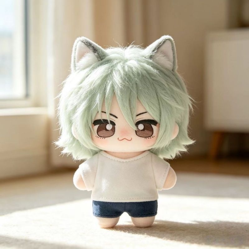Soft Plush Doll - Кот-курильщик, 10 см, милый плюшевый мягкий
