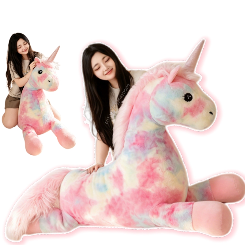 Unicorn Stuffed Toy - Милая красивая плюшевая кукла-единорог с радужным