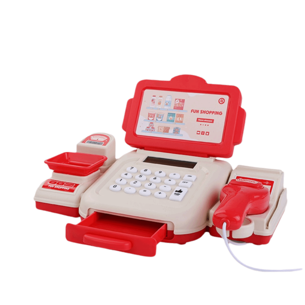 Toy Cash Register - Игровой набор: Кассовый аппарат супермаркета, модель