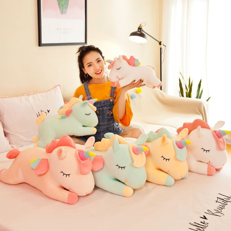 Unicorn Stuffed Toy - Милая плюшевая игрушка-единорог-ангел в форме радуги,