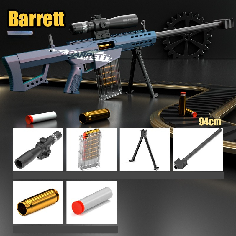 Foam Dart Gun - Игрушечная снайперская винтовка Barrett 94 см