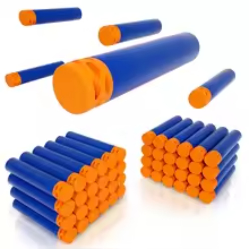 Синие полые мягкие сменные пул – обзор и цена Foam Dart Gun