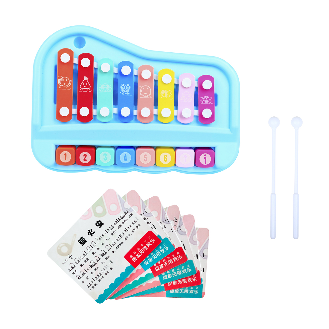 Детский ксилофон SY-73, 8-нотн – обзор и цена Kids Toys Xylophone