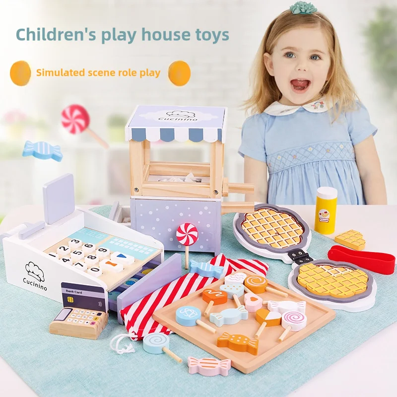 Деревянный детский кассовый ап – обзор и цена Toy Cash Register