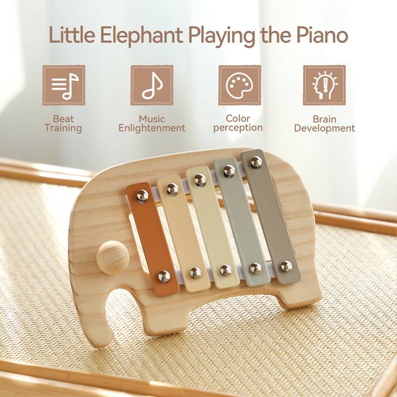 Деревянный 5-тональный многоцв – обзор и цена Kids Toys Xylophone