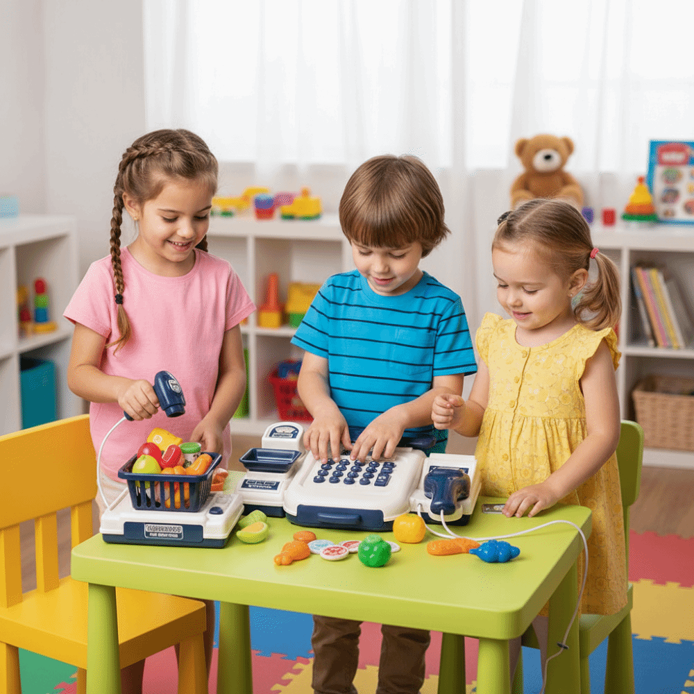 Игровой набор-симулятор кассов – обзор и цена Toy Cash Register