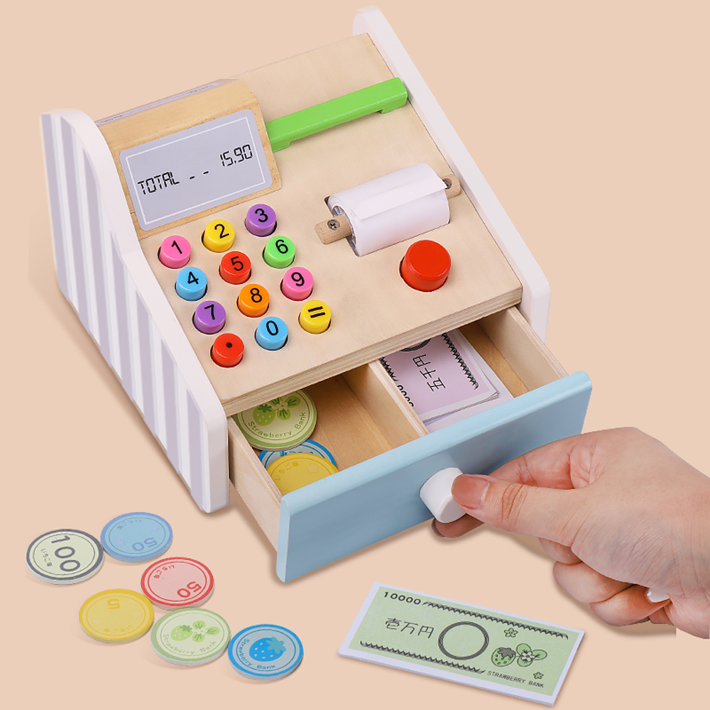 Деревянный кассовый аппарат, и – обзор и цена Toy Cash Register