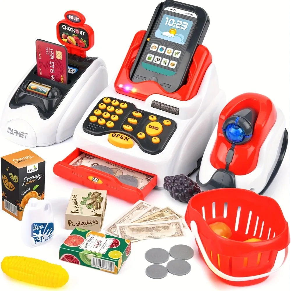 33 шт., игрушечный кассовый ап – обзор и цена Toy Cash Register