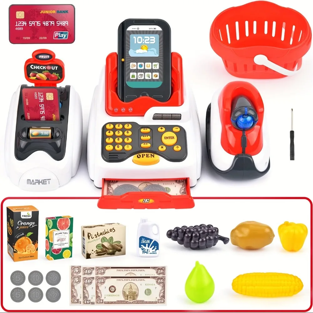 33 шт., игрушечный кассовый ап – обзор и цена Toy Cash Register